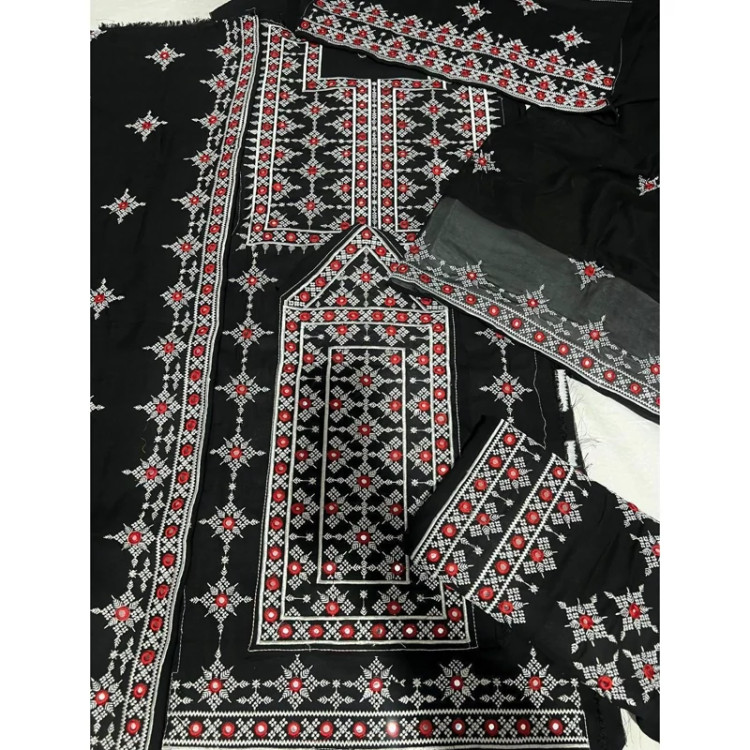 لباس بلوچی 5 وجب سوزنی طرح طلا شیک