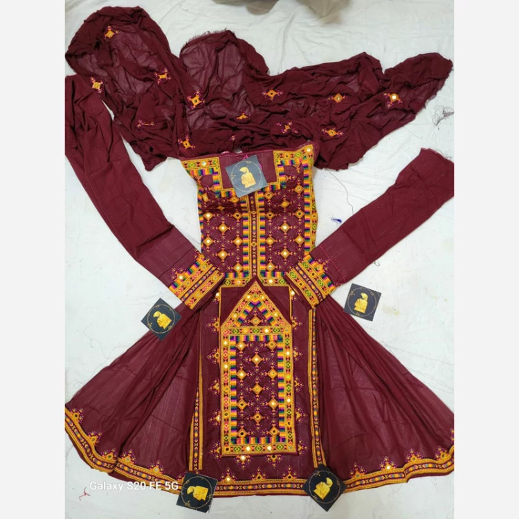 لباس بلوچی حراجی سوزنی آینه دستی