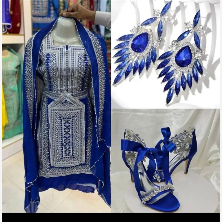 لباس بلوچی سوزنی 5 وجب طرح جدید