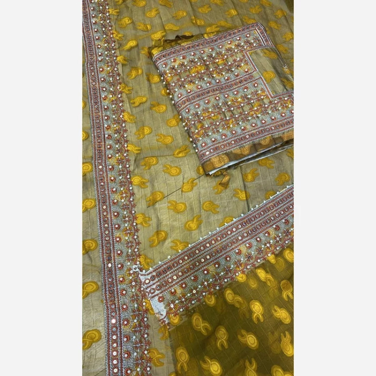 لباس بلوچی 4 وجب مرواریدی