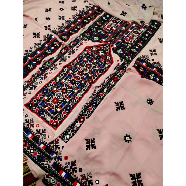 لباس بلوچی 5 ونیم وجب سوزنی آینه دستی شیک