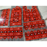 پنل سوزن دوزی شده پرکار آینه دستی