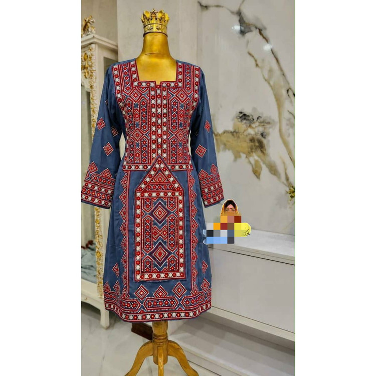لباس بلوچی 5 ونیم وجب سوزنی طرح جدید